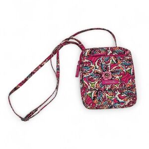 Vera Bradley Pink Floral Paisley RFID All in One Crossbody Bag 20752-L13